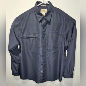 Gander Mountain Long Sleeve Shirt Mens XL  Gray Button Down